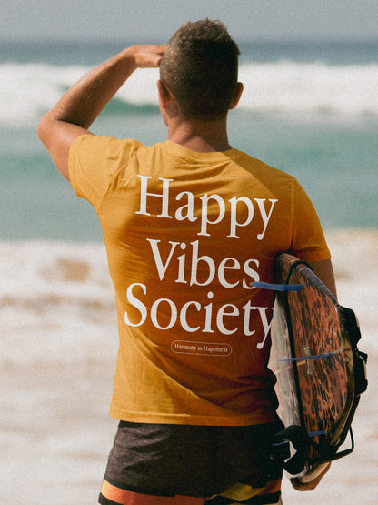 Happy Vibes Society 100% Bio-Baumwolle Shirt