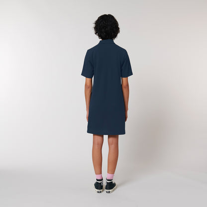 100% Bio-Baumwolle Classic Polo Dress, in der Farbe French Navy, 230 GSM, GOTS zertifiziert