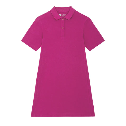 100% Bio-Baumwolle Classic Polo Dress, in der Farbe Orchid Flower, 230 GSM, GOTS zertifiziert