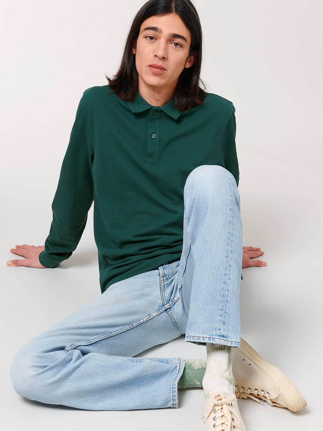 Glazed Green | Polo Long Sleeve