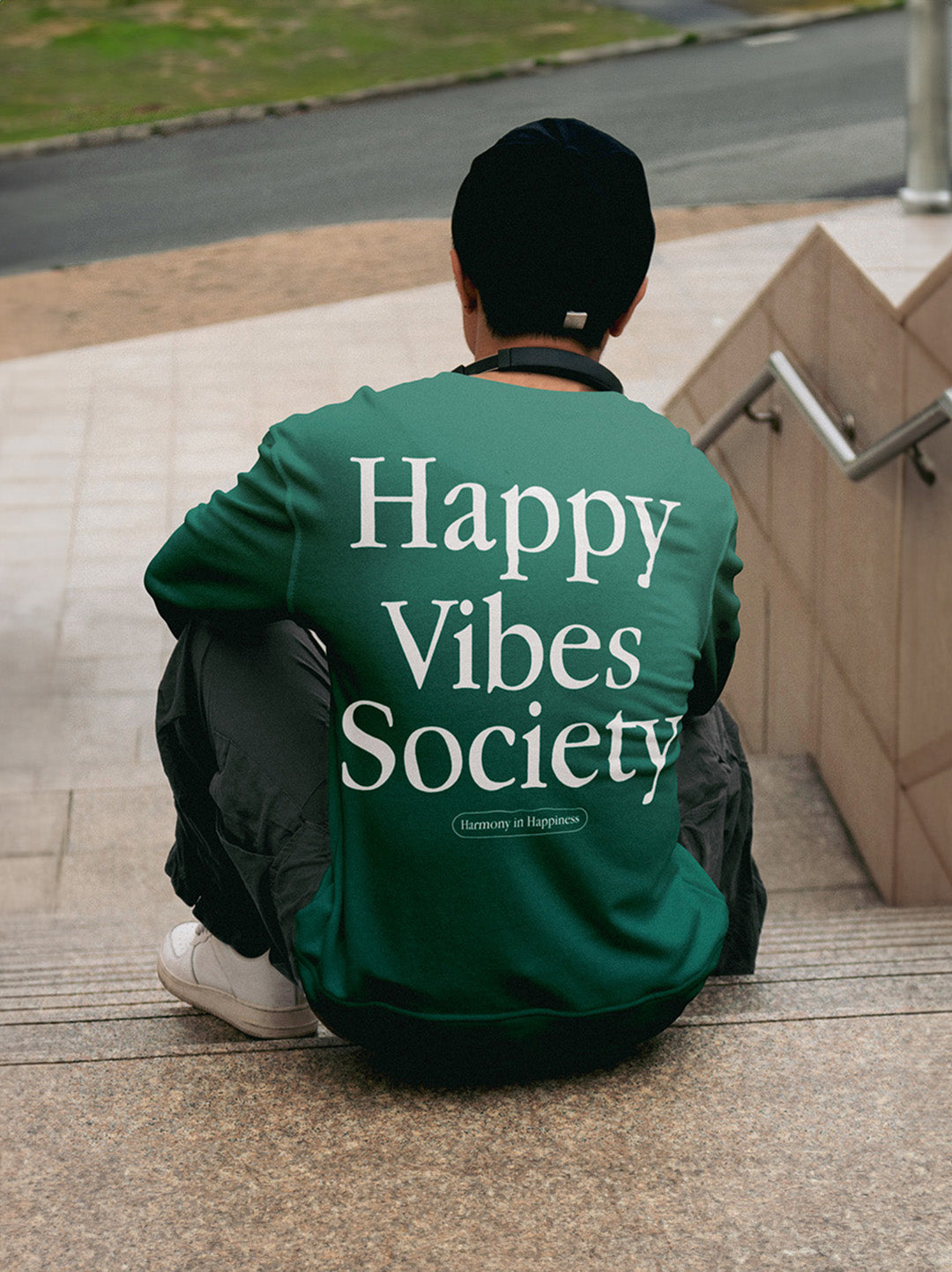 Happy Vibes Society Organic Cotton Sweatshirt