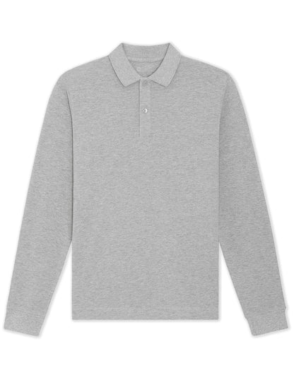 Heather Grey | Polo Long Sleeve