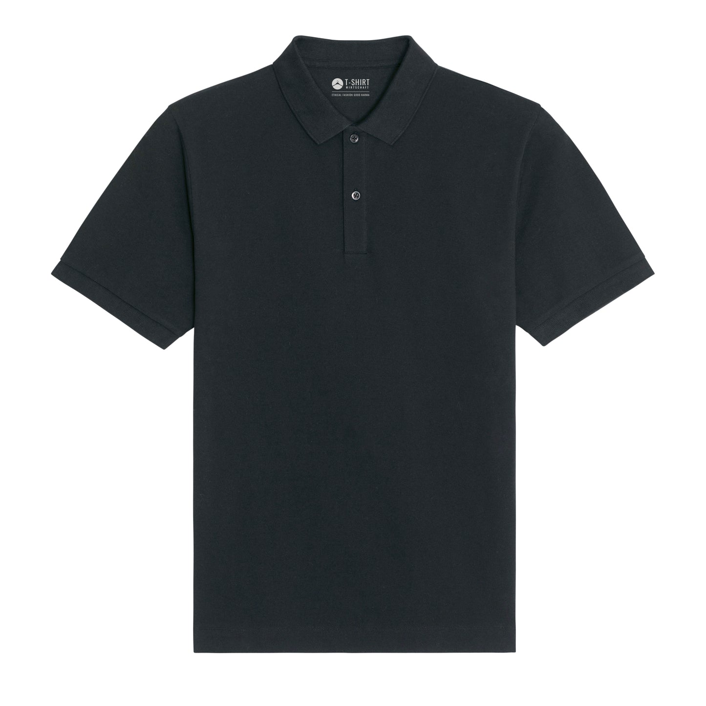 100% Bio-Baumwolle Polo, in der Farbe Black, 230GSM