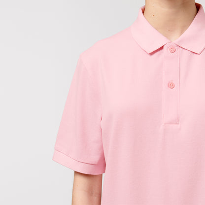 100% Bio-Baumwolle Polo, in der Farbe Cotton Pink, 230GSM