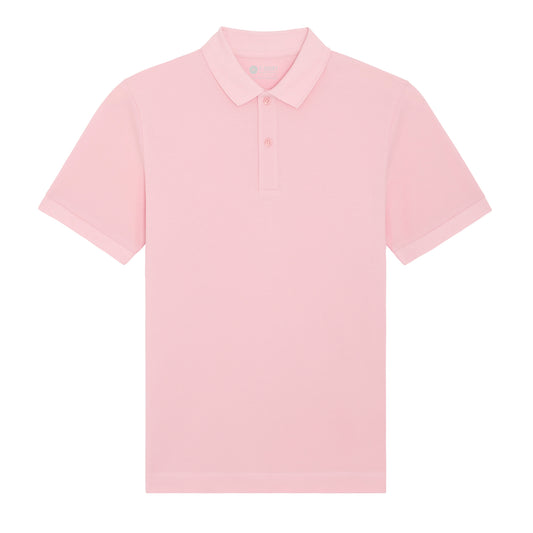 100% Bio-Baumwolle Polo, in der Farbe Cotton Pink, 230GSM