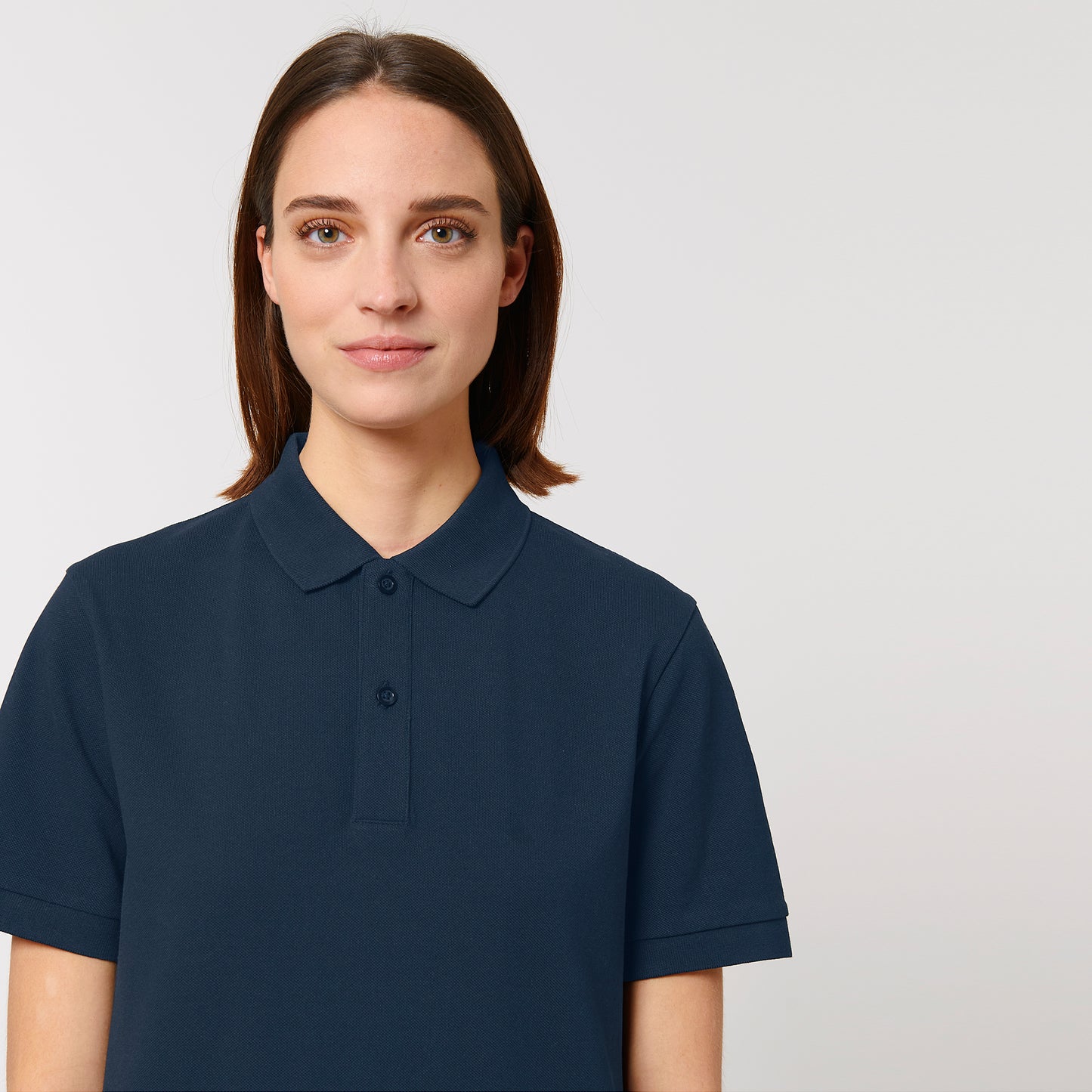 100% Bio-Baumwolle Polo, in der Farbe French Navy, 230GSM