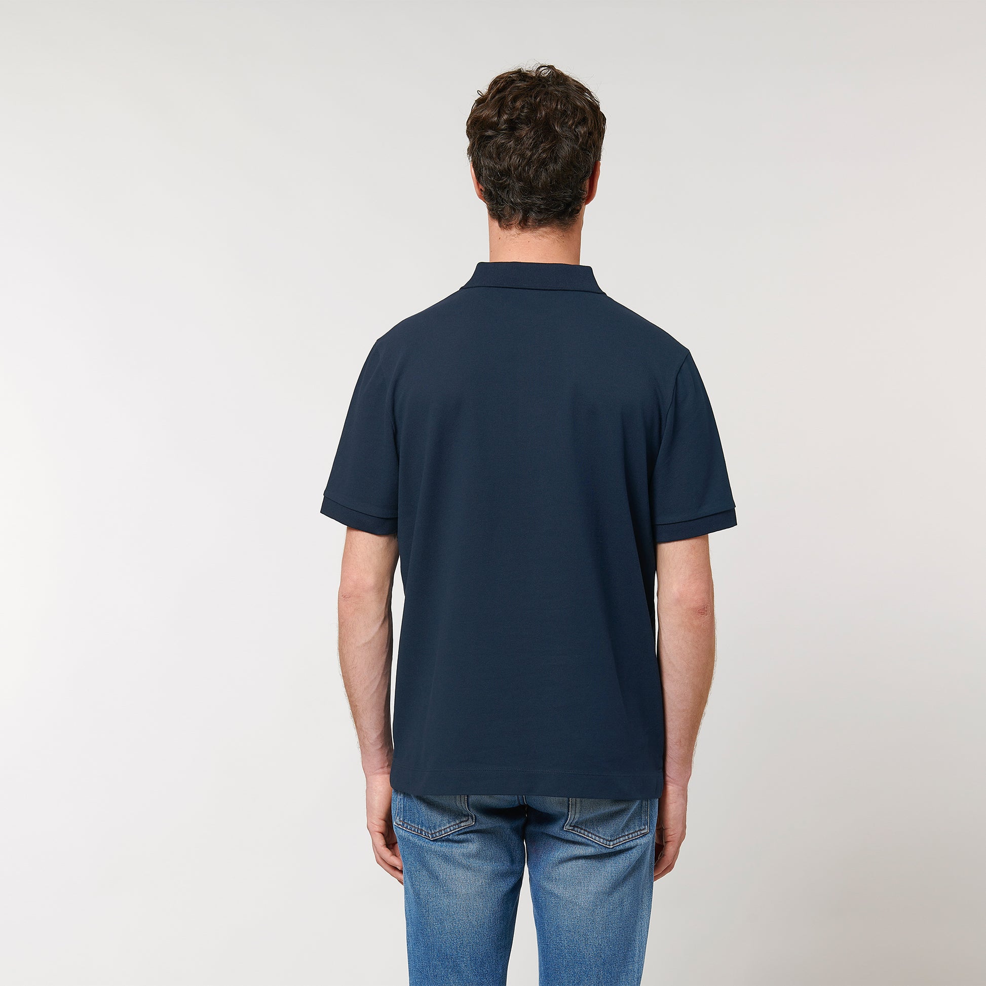 100% Bio-Baumwolle Polo, in der Farbe French Navy, 230GSM