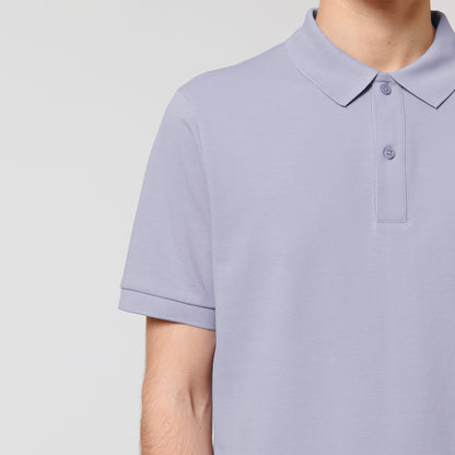 100% Bio-Baumwolle Polo, in der Farbe Lavender, 230GSM