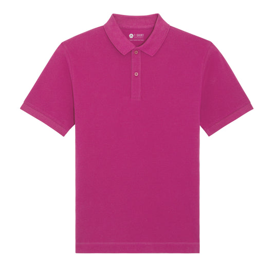 100% Bio-Baumwolle Polo, in der Farbe Orchid Flower, 230GSM