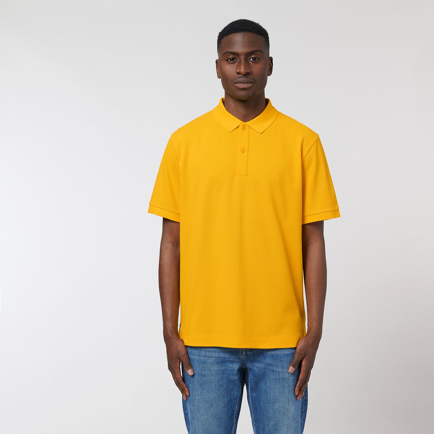 100% Bio-Baumwolle Polo, in der Farbe Spectra Yellow, 230GSM