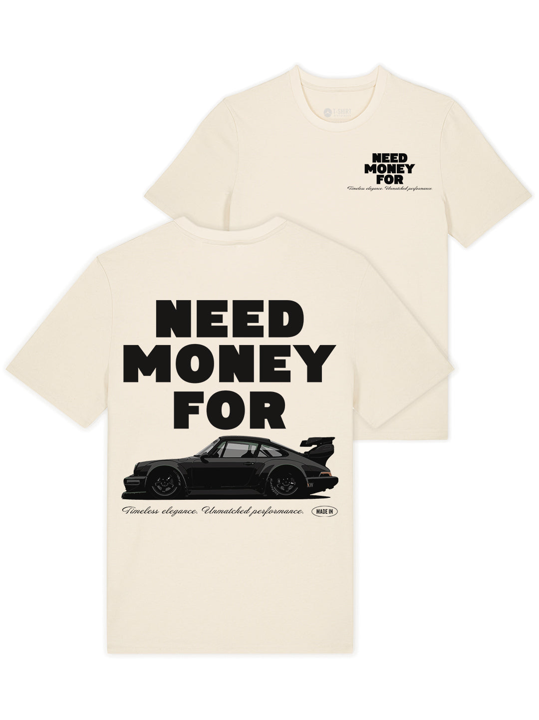 Need money for Porsche 100% Bio-Baumwolle T-Shirt