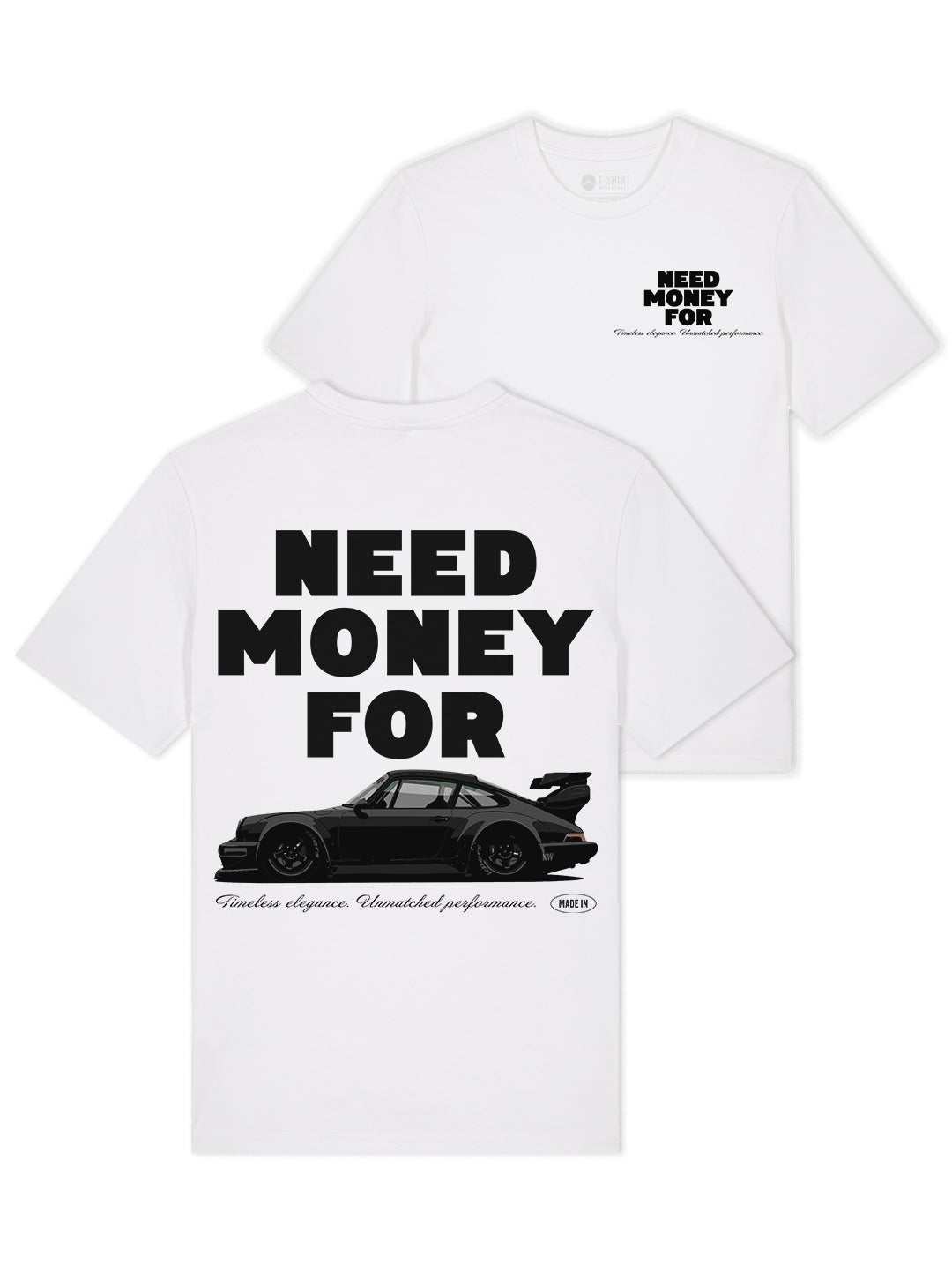 Need money for Porsche 100% Bio-Baumwolle T-Shirt