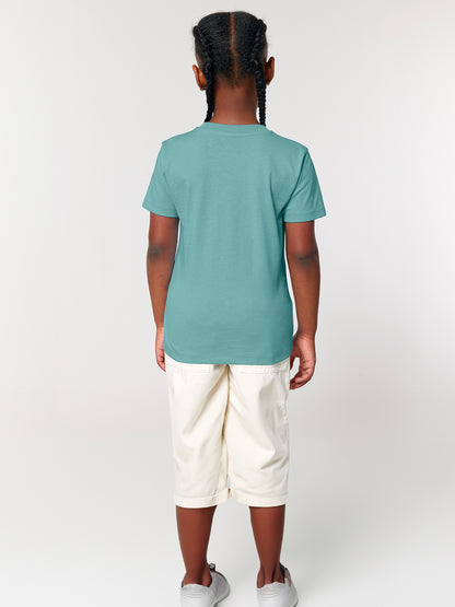 Everyday Kinder T-Shirt | Teal Monstera