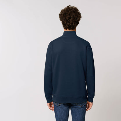 French Navy | Essential Zip-Up Sweater