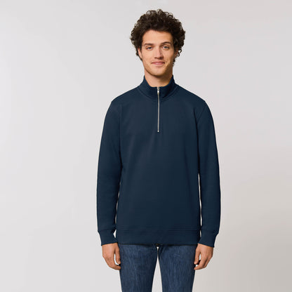 French Navy | Essential Zip-Up Sweater