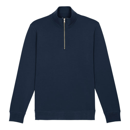 French Navy | Essential Zip-Up Sweater