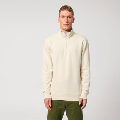 Natural Raw | Essential Zip-Up Sweater