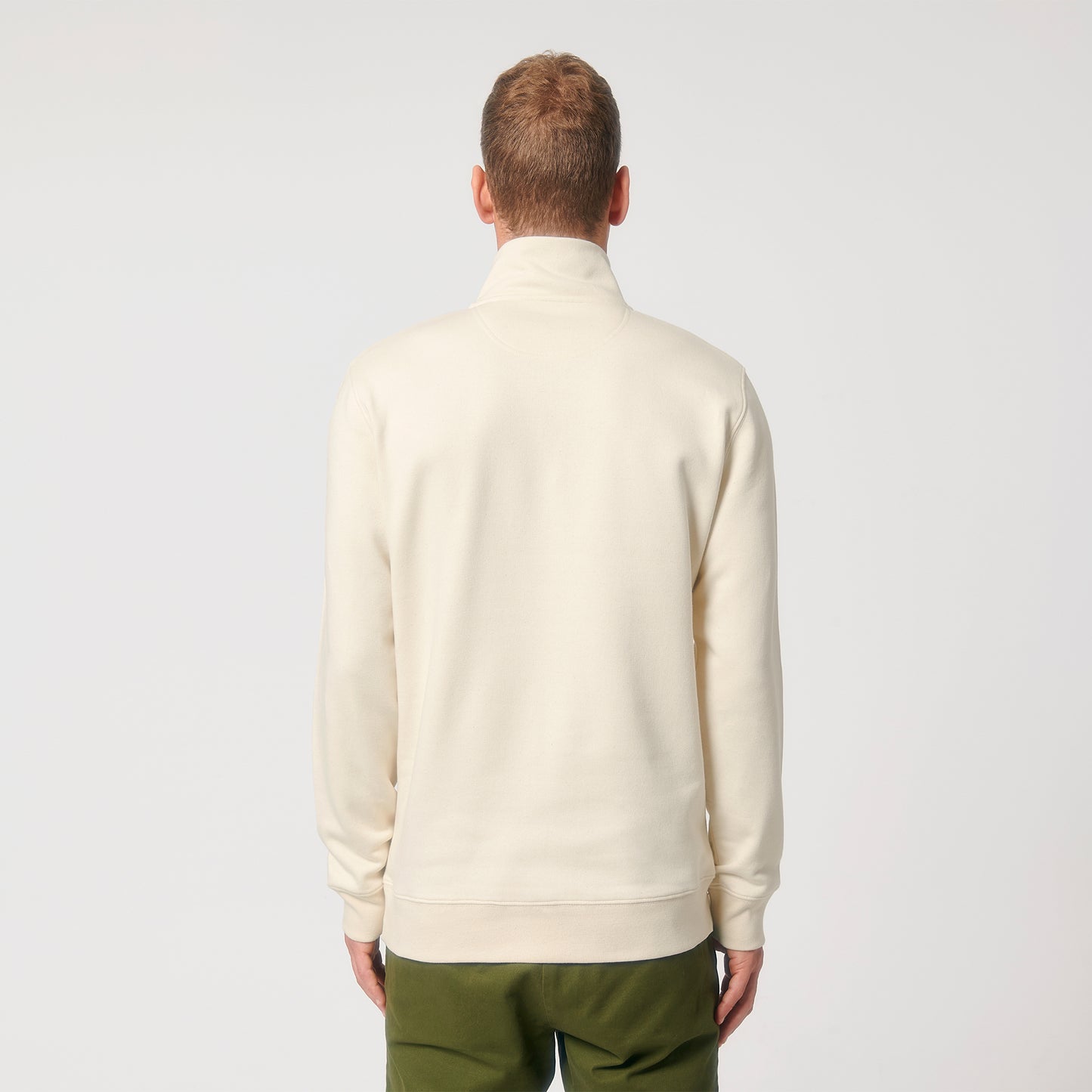 Natural Raw | Essential Zip-Up Sweater